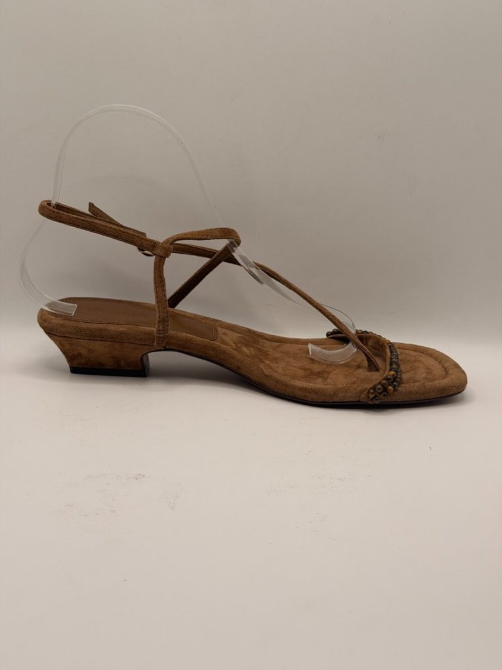 Madewell Women's Maycie Brown Beads Strappy Sandals Sz 8 - Picture 5 of 9
